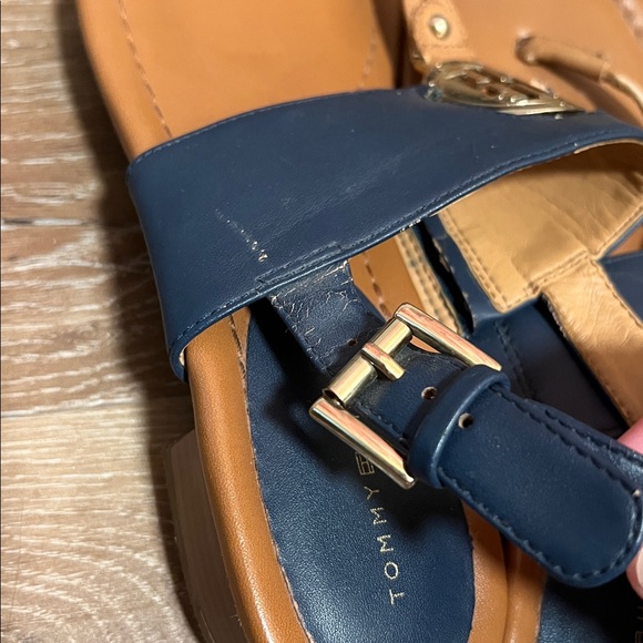 Tommy Hilfiger Blue and Brown Sandals - Picture 8 of 8